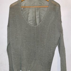 Forever 21 sage green long sleeve (size 0x)